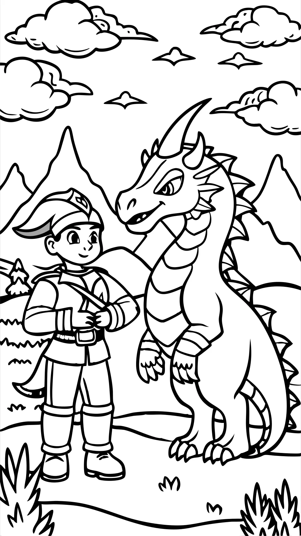 coloriages d’entraîneur de dragon